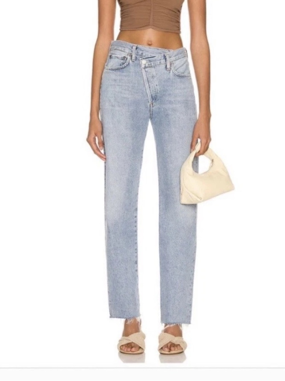 Agolde Straight Leg Jeans in Light Indigo